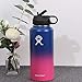 HETM Bottiglia d'Acqua Sottovuoto da 18 Once / 32 Once / 40 Once Thermos Bottiglia d'Acqua in Acciaio Inossidabile Bocca Larga con Movimento/Cannuccia/Coperchio Retrattile-18oz_015 Yoga Sport Scuola