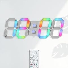 7 Large Neon Wall Clocks