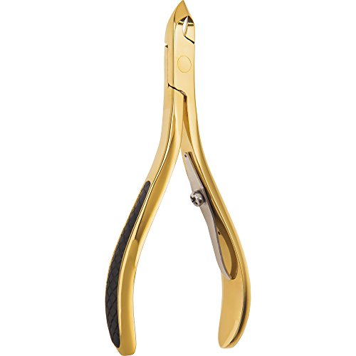Revlon Gold Series Cuticle Nipper, Heavy Duty Cuticle & Hangnail Trimmer, Titanium Coated for Maximum Durability