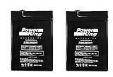 6V 4.5AH - 6 Volt New Battery for Hubbell 0120255 or Dual-Lite 12-255 - 2 Pack Beiter DC Power