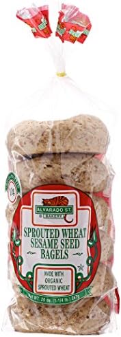 Alvarado St. Bakery, Sprouted Sesame Bagel, Organic, 20 oz (Frozen)