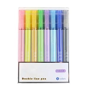 Bomoya 8/12 stks Marker Pen voor Highlight Schrijven Notities Tekening DIY Art Projecten Artistieke Creatie en Decoratie…