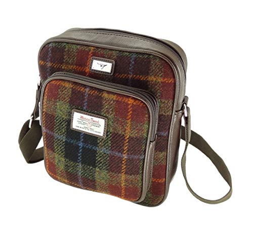Harris Tweed Bolso Bandolera Col59 27cm H X 23cm W X 9cm D