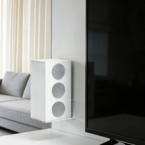 Soporte de pared para altavoces que soluciona la falta de espacio y roces 2