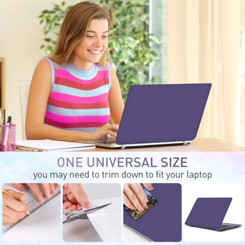 Autocollant ordinateur portable imperméable et réutilisable violet impérial - 5