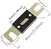 BOJACK 0/2/4 Gauge ANL Fuse Holder and 40 Amp ANL Fuses for 0 2 4 8 Gauge AWG Fuse Block, Automotive Fuse Box (Pack of 2)