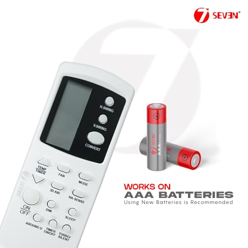 Image of 7SEVEN Compatible with Whirlpool AC Remote Control Model 210H Suitable for 1 1.5 2 Ton Split and Window Air Conditioner - Match Each Key by Key Exactly with Existing AC Remote Function