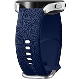 Odbeai Compatibile con Galaxy Watch 4, cinturini incisi compatibili con Galaxy Watch 5, cinturino sportivo in morbido silicone compatibile con cinturini Samsung Watch 6, cinturini da 20 mm per Galaxy