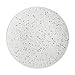 Zak! Designs Confetti Dinner Plates (Set of 6), Durable and BPA-free Melamine, 11" , White