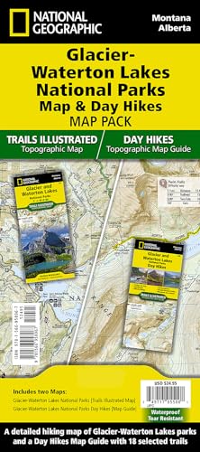 Glacier and Waterton Lakes Day Hikes & National Parks Maps...