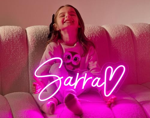 Image of Custom Neon Signs Personalised Large Led Neon Lights Sign Customizable Light up Name Sign for Wall Decor Bedroom Wedding Birthday Party Business Bar Shop Logo Lights