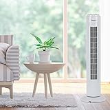 Signature S40012 29” 3 Speed Tower Fan with Oscillation, Adjustable Tilt, White - Image 2