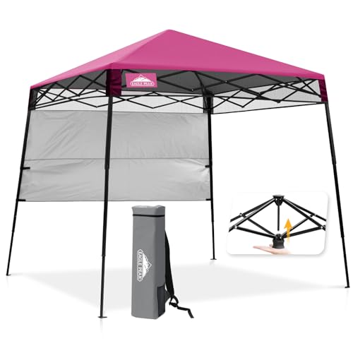 EAGLE PEAK 8x8 Pop-Up Canopy Tent with Sidewall, Pink