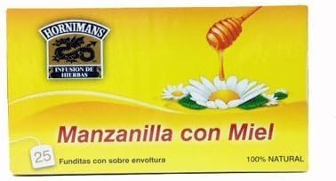 Manzanilla Con Miel (Chamomile Tea) 50grs. 25 Envelopes Per Box 12-pack