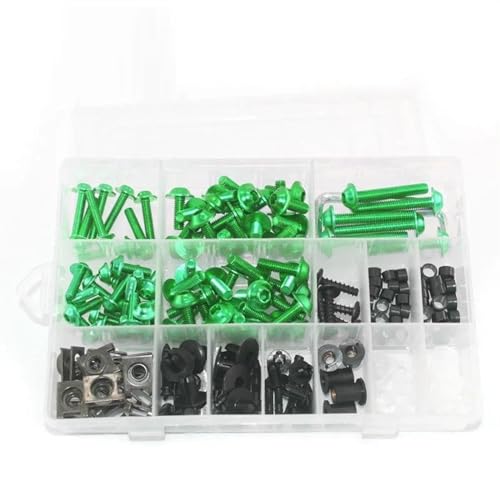 �A���~�I�[�g�o�C�t�F�A�����O�l�W�i�b�g�L�b�g���g�{�f�B���[�N�{���g�l�W �ɓK������rs 125 Rsv4 Rs4 �ɓK������tuono V4 1100 �ɓK������r���[�G�� Xb12 �e��t�@�X�i�[(Green)