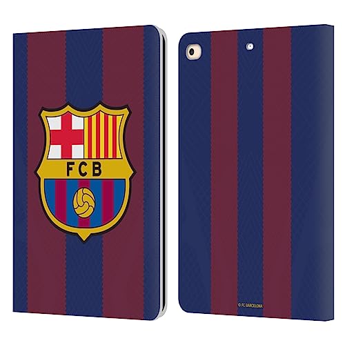 Head Case Designs Officially Licensed FC Barcelona Home 2023/24 Crest Kit Leather Book Wallet Case Cover Compatible with Apple iPad 9.7 2017 / iPad 9.7 2018