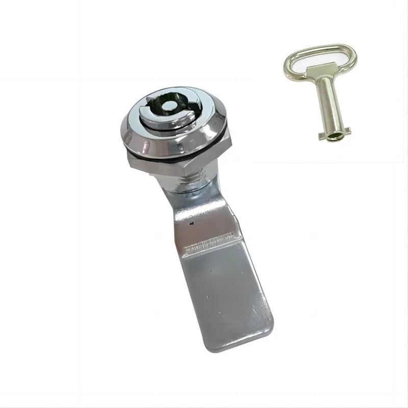 Serrure de porte d'armoire en alliage de zinc avec clé rotative pour casier électrique multi-hauteur