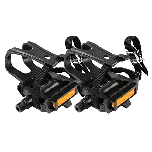 Pédales de vélo avec sangle et clip d'orteils réglable contre la perte d'énergie