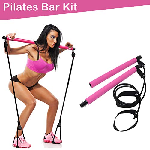 Pilates Bar Kit with Resistance Band, Portable Home Gym Workout Package,Resistance Band and Toning B Pilates Bar Kit with Resistance Band, Portable Home Gym Workout Package,Resistance Band and Toning B