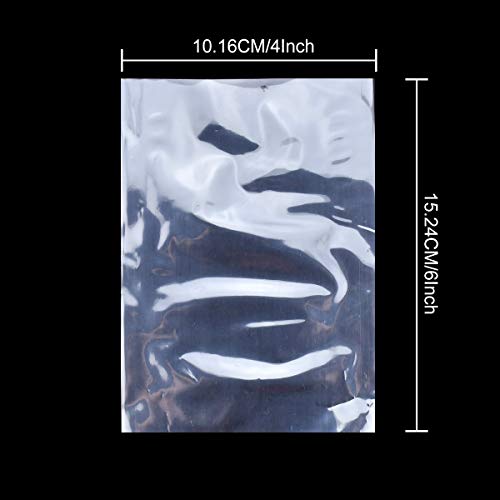 Image of Enenes 300 PCS 4 x 6 Inch Shrink Wrap Bags, Clear Polyolefin Heat Shrink Bags for Soap Bars, Candles, Bath Bombs, Homemade Treats, Gifts and Crafts