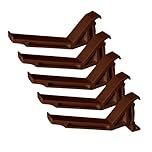5 x TruMAX K2 Gutter Bracket C8043 Conservatory Guttering Replacement - Brown
