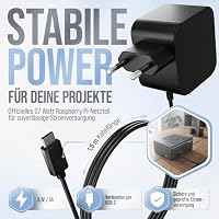 db-tronic Raspberry Pi 5 8GB PCIe M.2 NVMe Set | 64GB Edition | Netzteil 27W | Metallgehäuse | Active Cooler | M.2 NVMe SSD PCIe Board | Ideal für Smart Home, Retro Gaming & Home Assistant – Ansicht 8
