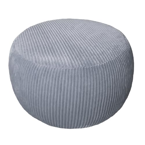 Sanmudecor Unstuffed Ottoman Pouf, Foot Rest Cover, Footstool Storage Solution,
