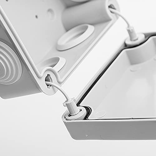 FAMATEL – Wasserdichte Abzweigdose IP55 I Hologenfrei | Hohe Schlagfestigkeit | Schrauben 1/4 Drehung… – Ansicht 3