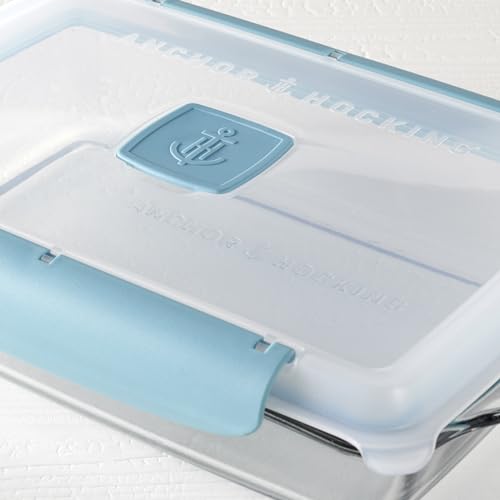 Image of Anchor Hocking 3 Quart Glass Baking Dish with Lid, Insulated Carrier & Hot /Cold Pack (Pack of 2)