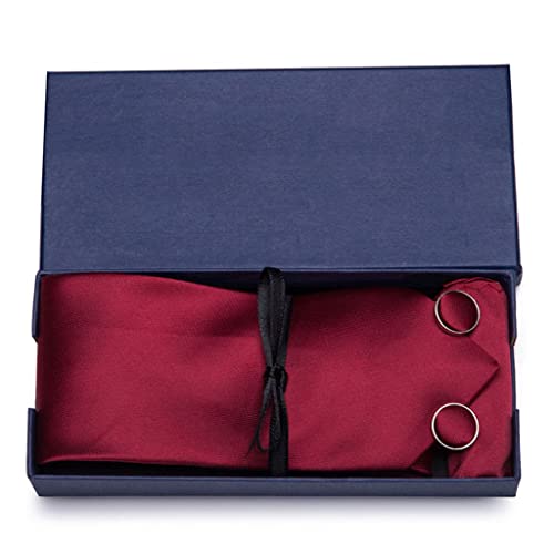 Set de corbata y gemelos en caja de regalo para hombre