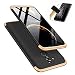 Produktbild DYGG kompatibel mit hülle für Huawei Mate 20 lite hülle,360 Grad Schutz Schutzhülle Ultra dünn Soft PC Hartgummi handyhülle Case Cover + Displayschutzfolie-Schwarzes Gold