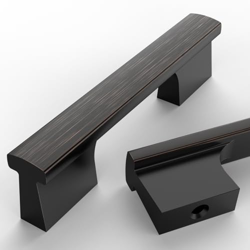 Asidrama 10 Pack 3 Inch(76mm) Oil Rubbed Bronze Cabinet Pulls Kitchen Cabinet Handles Cabinet Pulls Cabinet Hardware for Cupboard Drawer