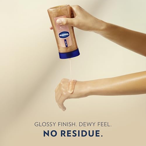 Vaseline Sunlit Glow Shimmer Body Oil – Vanilla Cocoa | With Ultra-Hydrating Lipids & Pure Cocoa Butter | 6.8 oz - Image 8