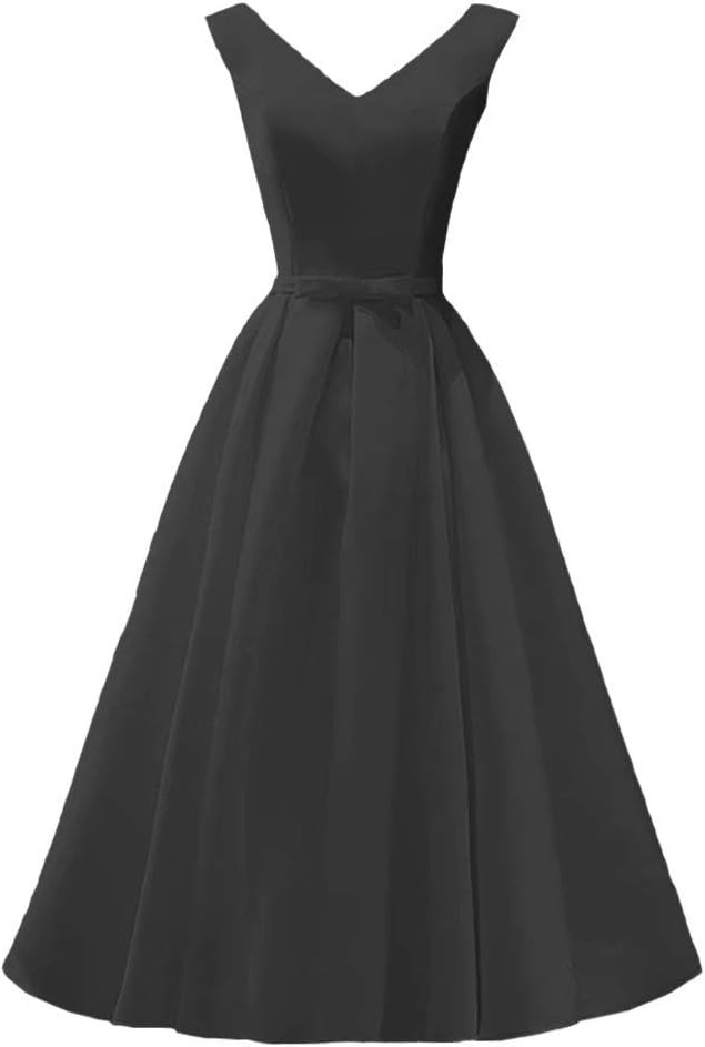 Women's Satin Short Prom Dresses 2019 Lace Up Party Gowns A line Formal Dress for Women (067)