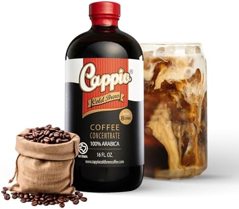 Cappio Cold Brew Concentrate - 1 Pack | Smooth & Versatile Coffee Concentrate | Small-Batch Roasted | 16 fl oz