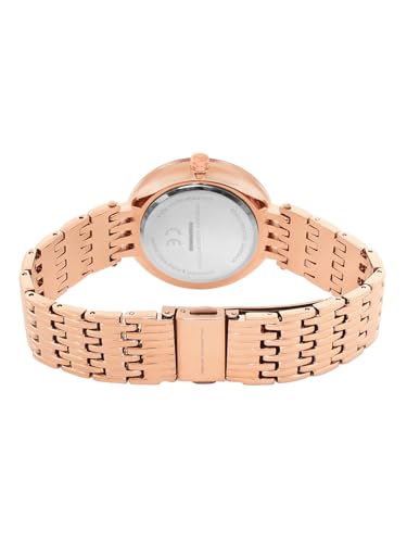 Image of French Connection Ethereal Silver Round Dial Womens Analogue Watch FCN075SRGM