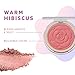 FLOWER BEAUTY Pots Powder Blush Smooth Silky Skin Tone Enhancing Soft Satin Finish Makeup, Warm Hibiscus, 0.21 Ounce
