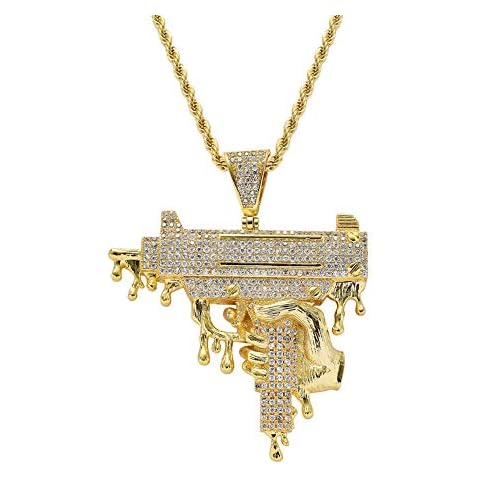 Moca Jewelry Bling CZ Diamond Pendant Necklace Cover