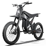 Unmatched Range with Dual Battery Power: Ditch range anxiety. Our dirt e-bike features a robust dual battery system, significantly extending your adventures without constant charging stops. Two included chargers enable simultaneous charging, getting ...