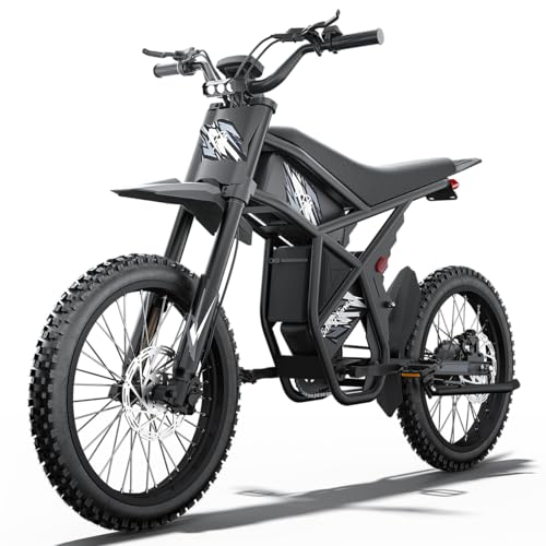 GT73 PRO/ GT73 PRO Variable Speed Motor Motor Electric Dirt Bike for Adults Teens - 50/37 MPH High-Speed 25 Fat Tires & Dual Removable Battery(60V/48V) | All-Terrain Off-Road eBike for Snow Sand