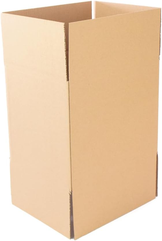 Pack of 25 Reinforced Cardboard Boxes with Measures 30 x 25 x 25 cm and Single Channel – Made in Spain with Durable Recycled Cardboard for Shipping, Storage and Moving