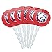 GRAPHICS & MORE Louisiana Tech University Secondary Cupcake Picks Toppers Decoration Set of 6