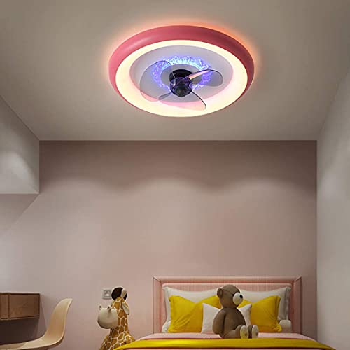 Ventilateur de plafond chambre télécommande LED plafonnier salon silencieux