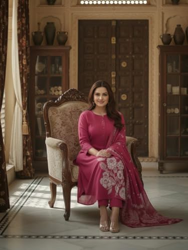 Ensemble Anarkali imprimé fluide idéal pour le bureau et les fêtes - 3