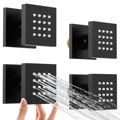 Shower Body Spray Jets with Adjustable Flow On Off Switch,