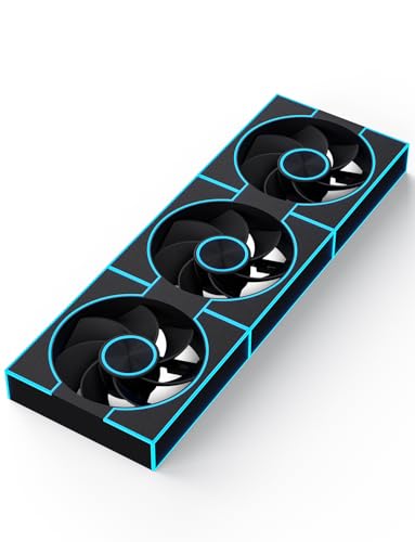 darkFlash Paquete de 3 ventiladores de carcasa de PC de 120 mm, PWM ARGB Sync, ventiladores de refrigeración RGB direccionables para carcasa de computadora y alto flujo de aire inverso (DM8L, negro)