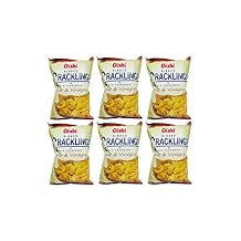 Oishi Ribbed Cracklings in Old Fashioned Salt & Vinegar 90g, 6 Pack