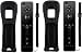 LION FISH - Remote Wireless Controller (2 Packs) for Nintendo Wii&Wii U Video Game Gamepads(No Motion Plus). (Black)