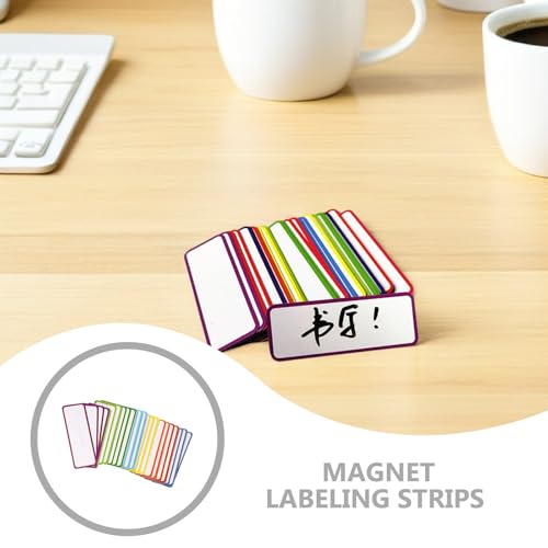 Étiquettes magnétiques réutilisables 8,1x3 cm de bureau - 5