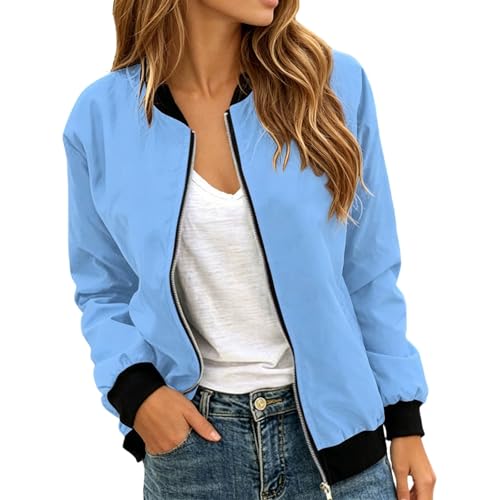 Veste de baseball courte femme idéale pour les soirées d'été fraîches